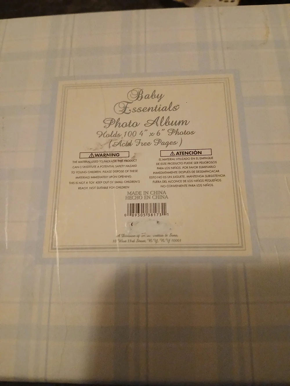 NIB Prince Blue Baby Photo Frame - Decorative Home Accent